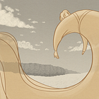 Hokusai's Great Wave Goodbye