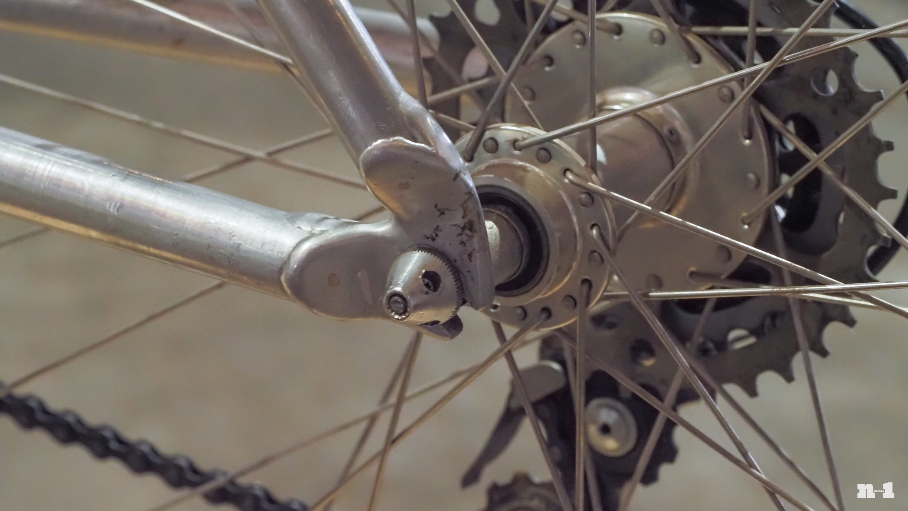 Charlie Cunningham drop-bar mountain bike rear dropout