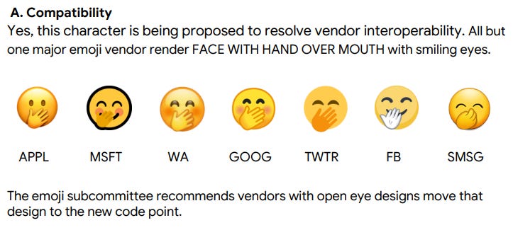 Andrew West 魏安 a Twitter: "And coming soon, proposal for Smiling Face with  Smiling Eyes and Three Big Hearts and One Small Heart because @Emojipedia  can't count very well 🥰… https://t.co/aAguaS3rlc"