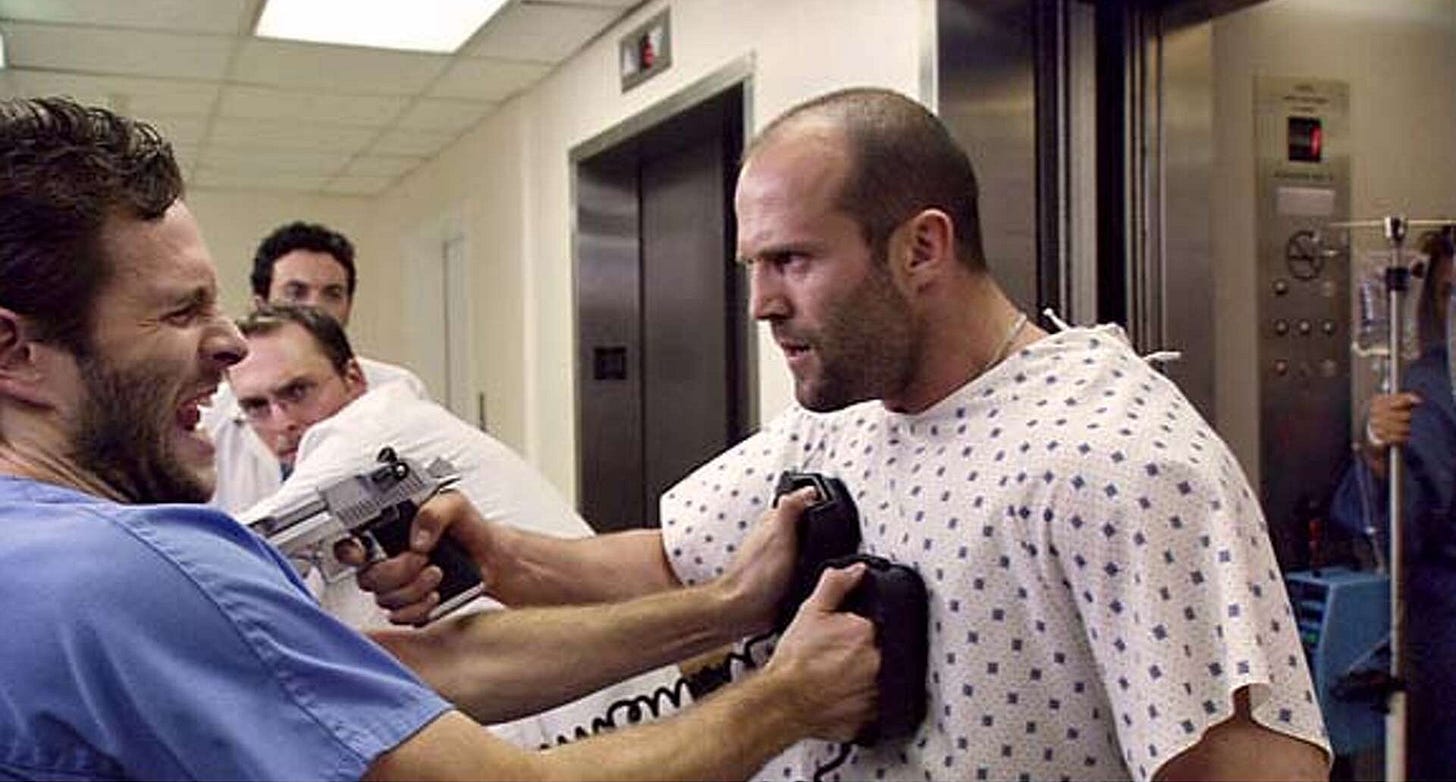 A poisoned hit man needs adrenaline to live. 'Crank' keeps the blood  rushing.