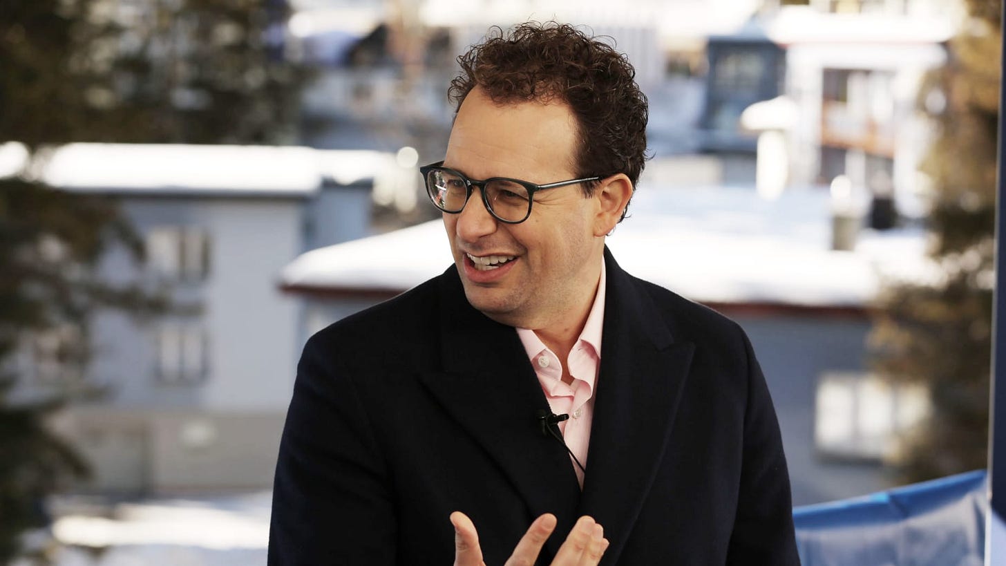Dario Amodei, Anthropic CEO, speaking on CNBC's Squawk Box outside the World Economic Forum in Davos, Switzerland on Jan. 21st, 2025.