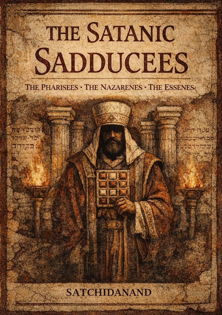 THE SATANIC SADDUCEES - THE NEW BOOK BY SATCHIDANAND