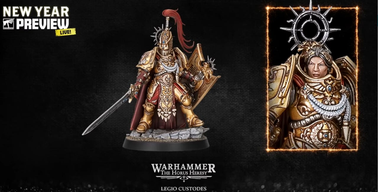 Wokehammer Advocates Celebrate New Female Adeptus Custodes Miniatures
