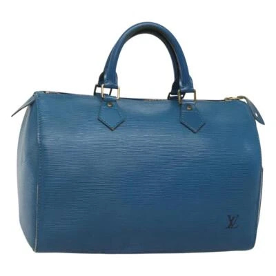 LOUIS VUITTON Epi Speedy 30 Hand Bag Toledo Blue M43005 LV Auth ep8746 - Picture 1 of 21