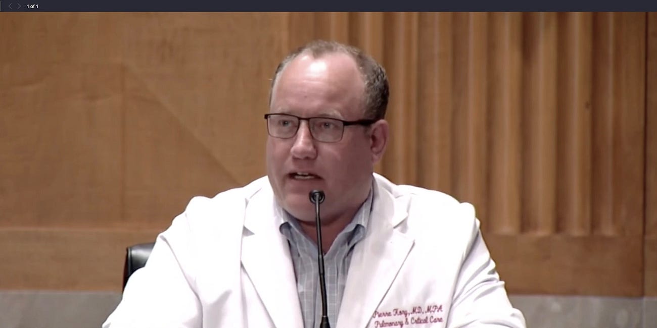 Why Dr. Pierre Kory should be charged under 18 USC 1001. 