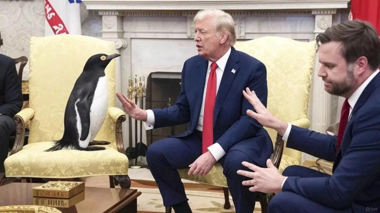 Penguins gotta pay too': Social media has a field day over Trump's tariff  on uninhabited island