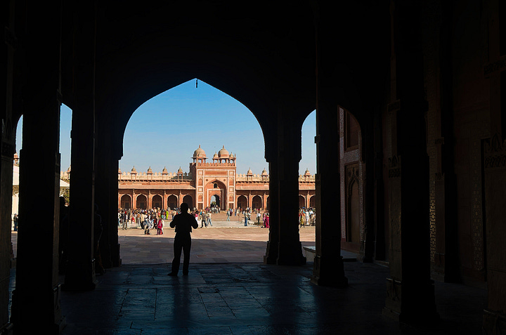 Views of Fatehpur Sikri. You can see the internal view of the Buland Darwaza