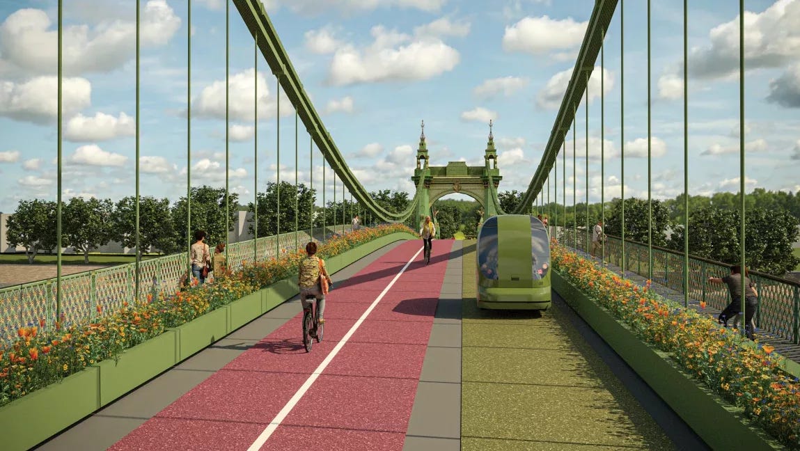 Environmental group calls for cars to be banished from Hammersmith Bridge  forever – Highways News