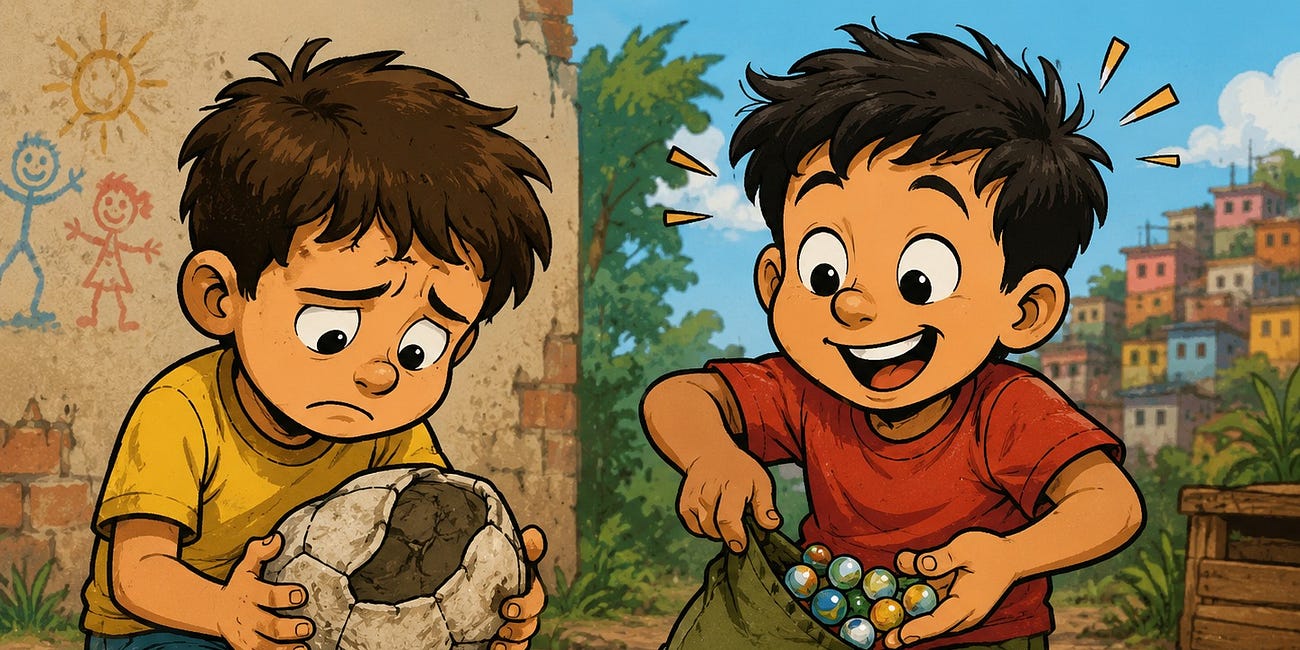 A força de um brinquedo para criança