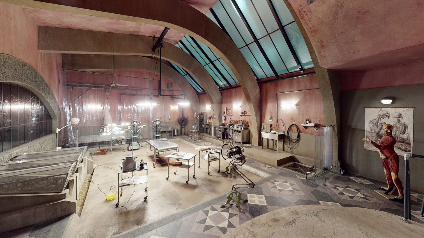 Patterns add texture to many of the spaces including the surgery zone with its tiled floors. Patterns add texture to many of the spaces including the surgery zone with its tiled floors.