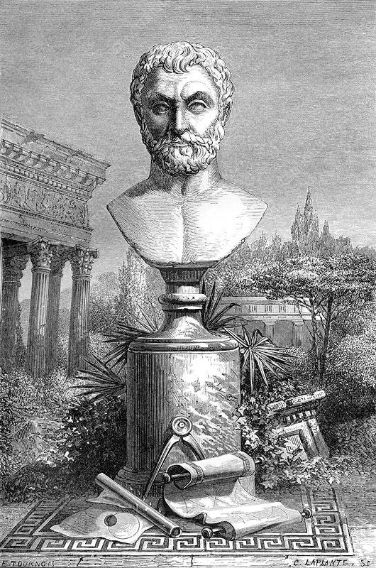 Thales, Ancient Greek philosopher - Stock Image - H420/0241 - Science Photo  Library