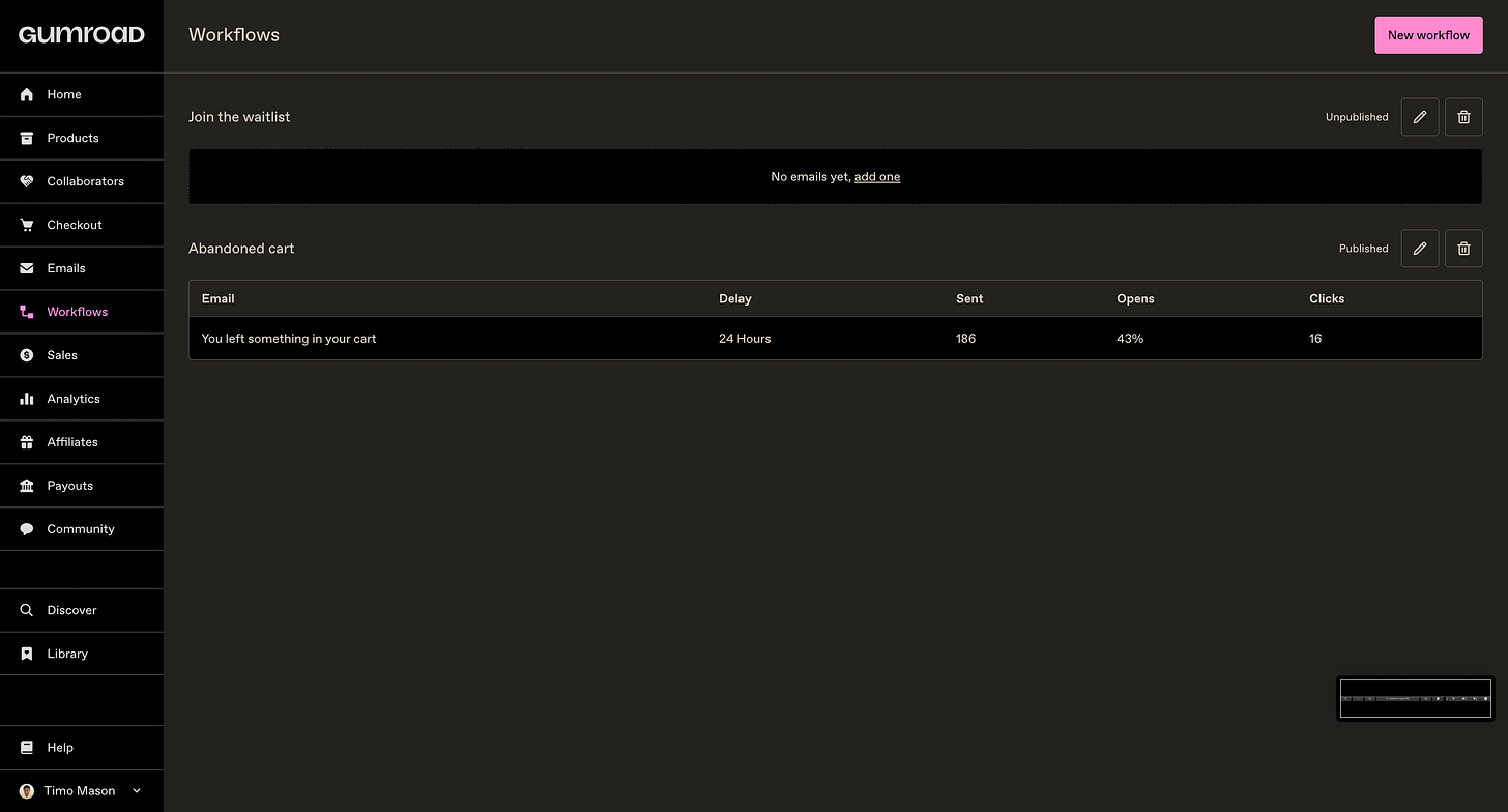 gumroad workflows gumroad workflows