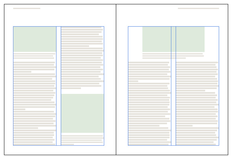 Layout grid used for Res magazine