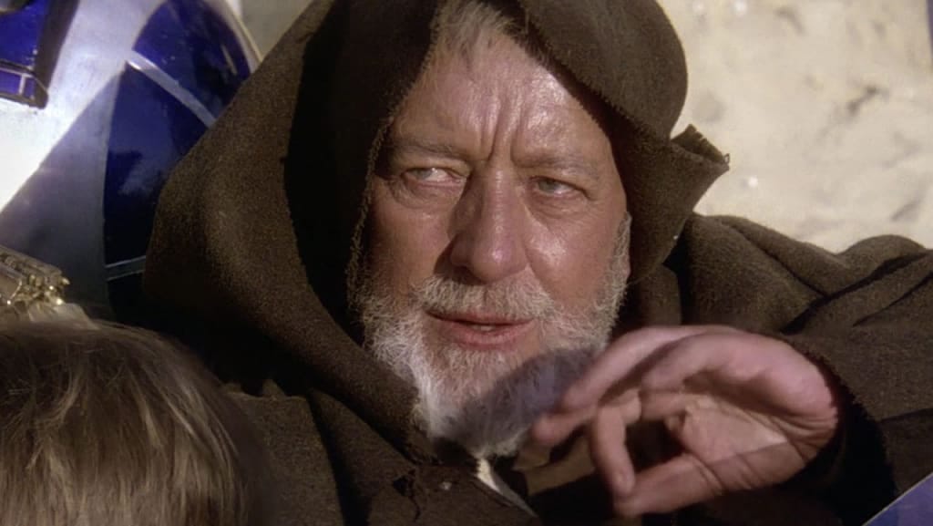 These aren't the droids jedi mind trick obi-wan