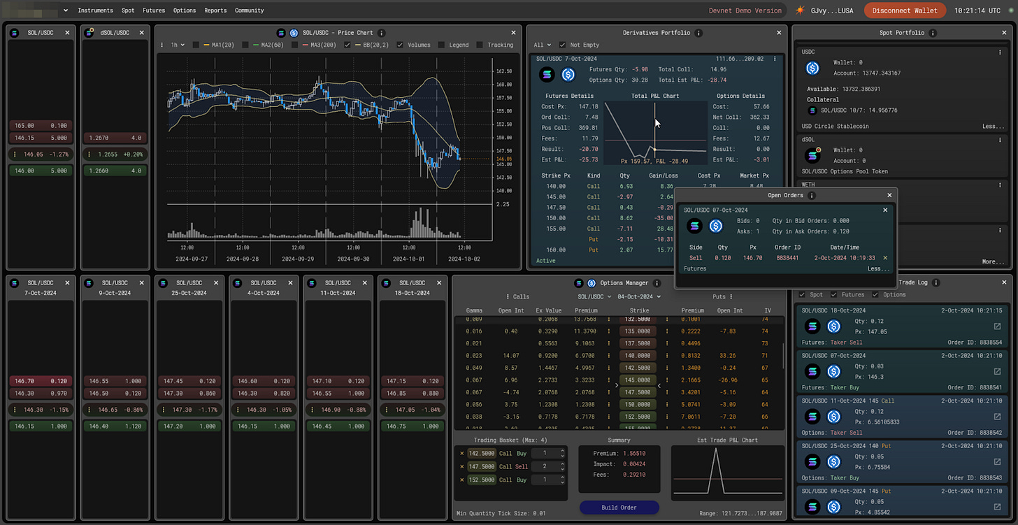 Frontend Preview for Deriverse Testnet Season 1