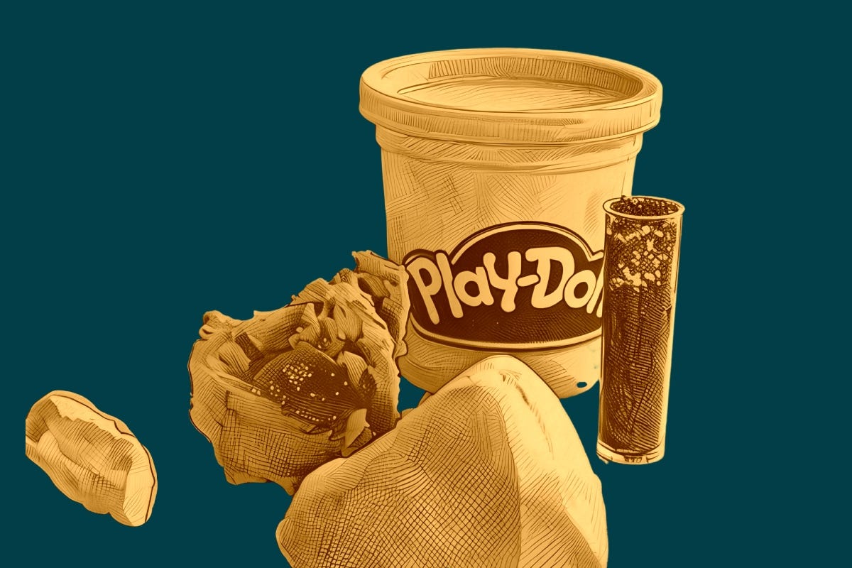 Play-Doh Blooms flower kit. It's still sealed shut. Play-Doh Blooms flower kit. It's still sealed shut.