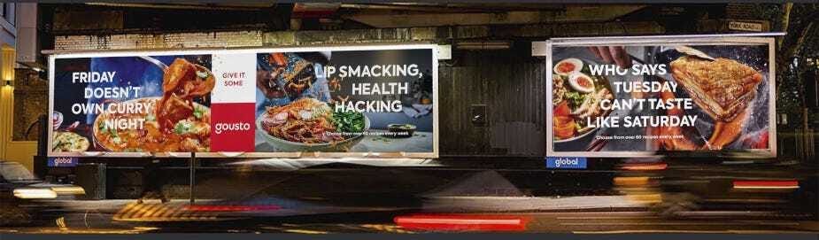 Gousto Billboard Ad