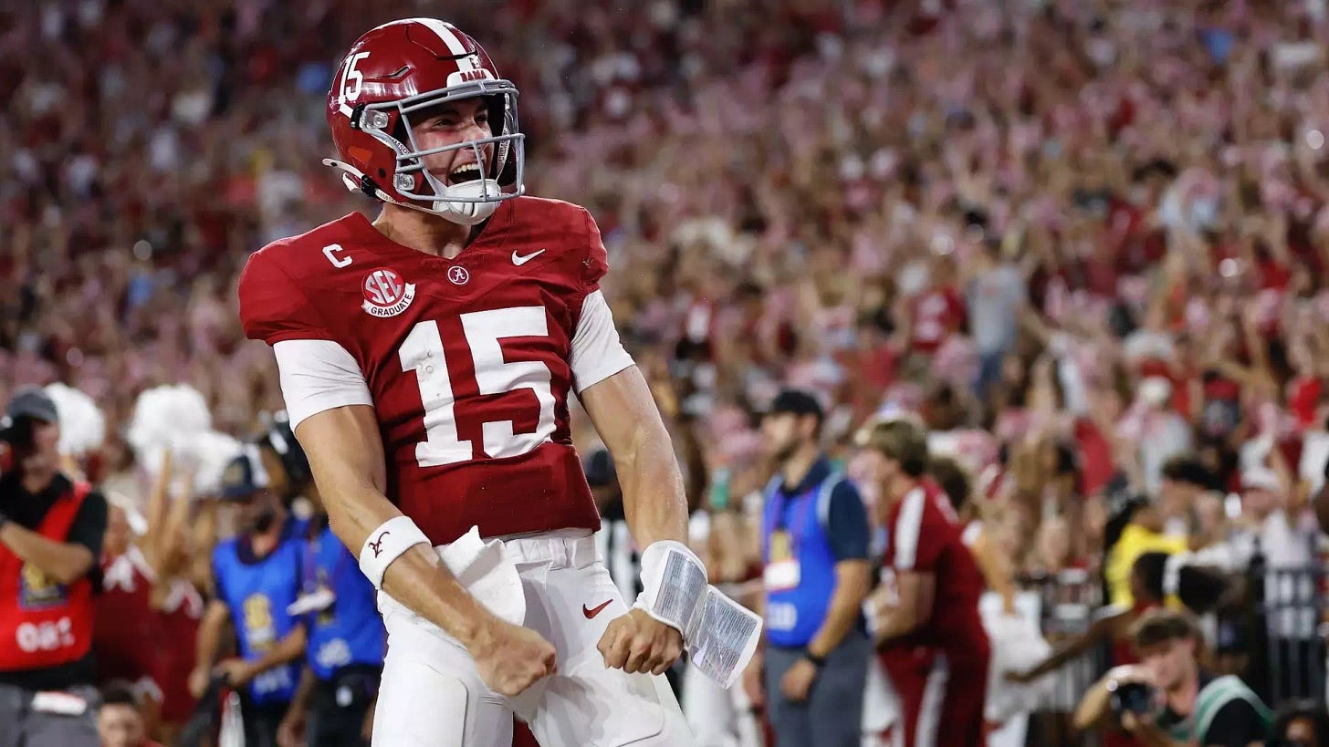 How Do Simpson's Stats Compare to Other Tide QBs?