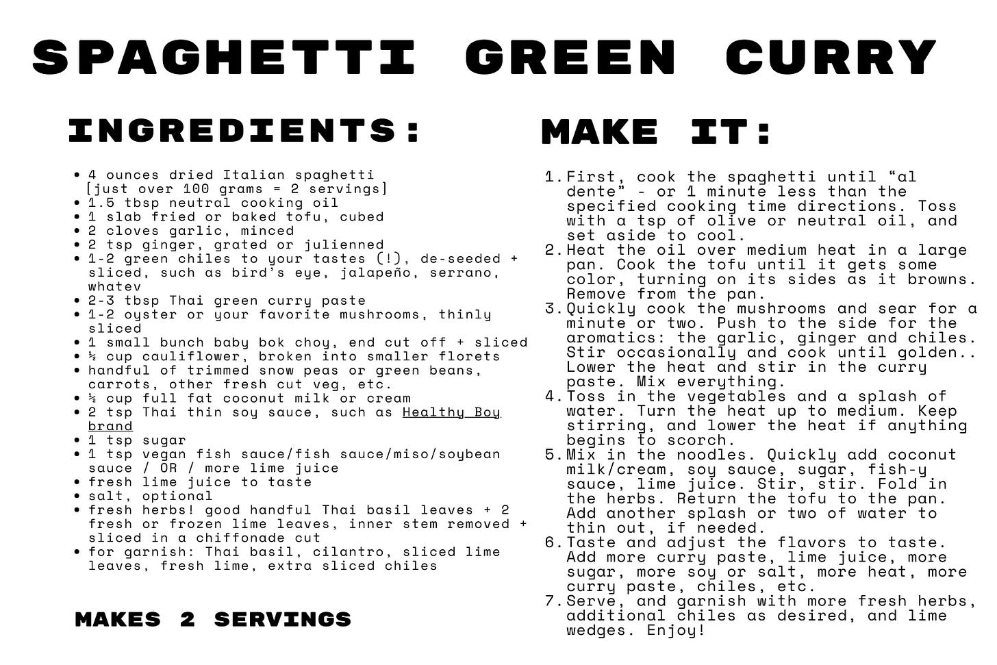 recipe card print