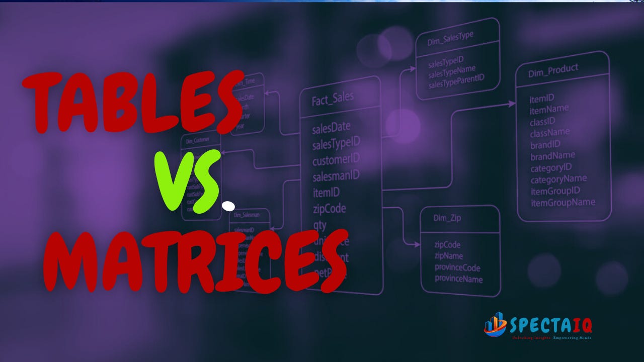 Table And Matrix Mastering Tables & Matrices in Power BI: What You Need to Know