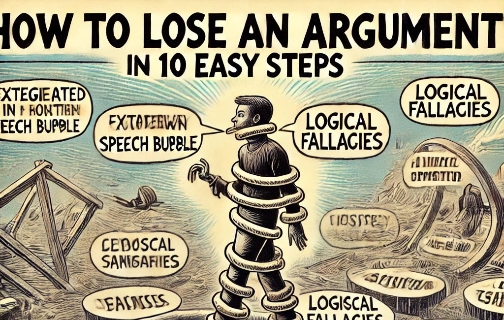 How to Lose an Argument in 10 Easy Steps