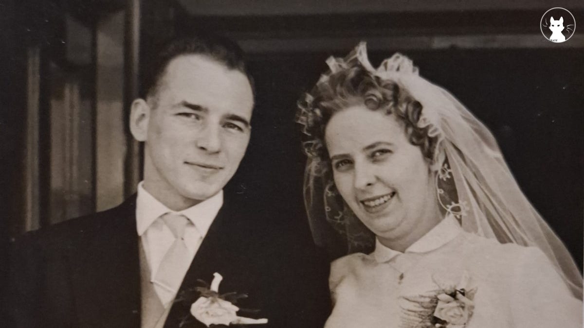 Wedding portrait of my parents—the couple who inspired 'Between Breath and Breeze: A Son’s Vigil', a bilingual elegy for my father’s passing.