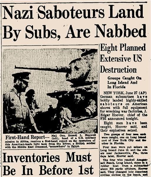 Nazi Saboteurs at the Supreme Court