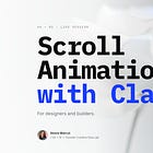 AI Workshop: Scroll Animations with Claude - How to Build Motion That Stands Out