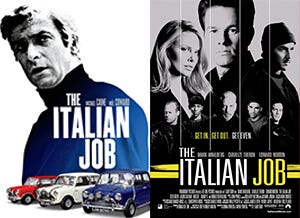 The Italian job and it's Hollywood remake The Italian job and it's Hollywood remake