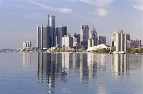 Detroit Skyline (and Reflections In the Detroit River) fro… | Flickr