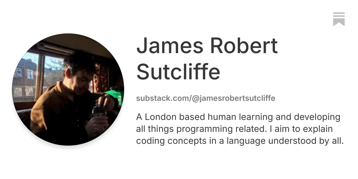 James Robert Sutcliffe | Substack