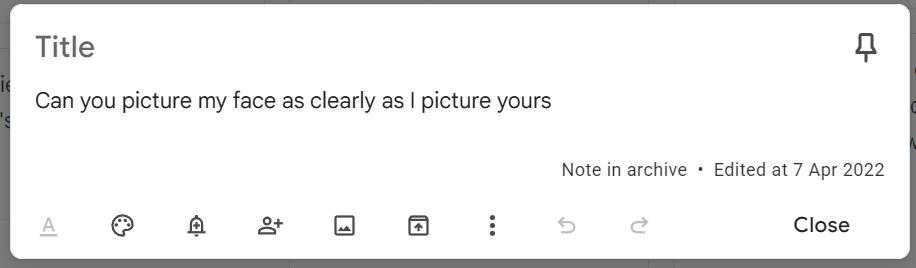 notes app screencap reading can you picture my face as clearly as i can yours? notes app screencap reading can you picture my face as clearly as i can yours?