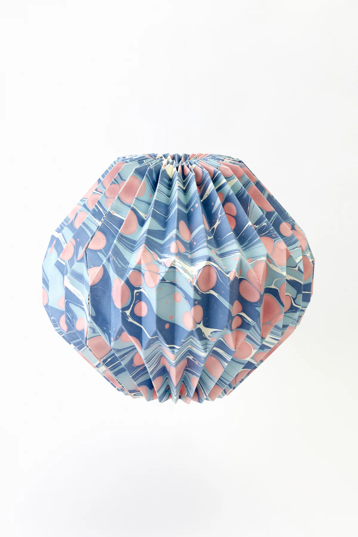 Marbled paper lantern