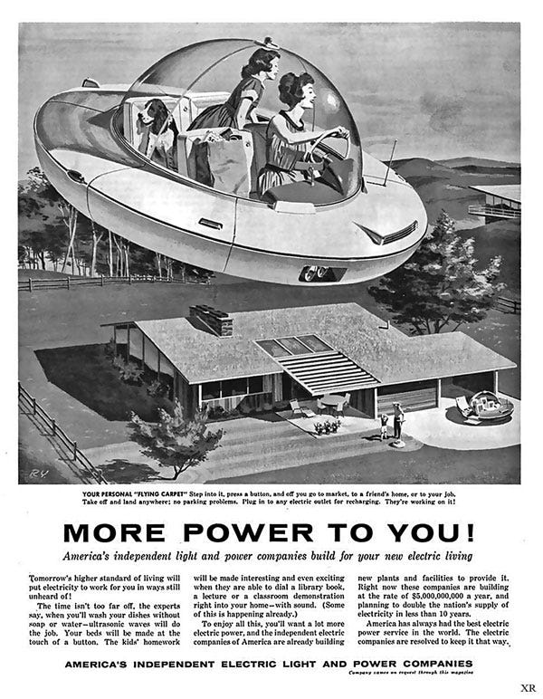 1950s Flying Car of the Future Ad 1950s Flying Car of the Future Ad