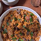 one pan mushroom and meatball orzotto