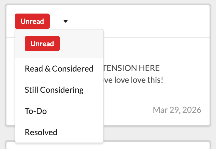 StoryOrigin feedback status