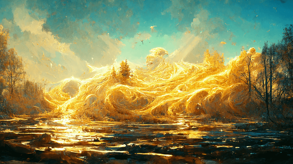 r/ffxiv - The Flood of Light - created with an AI art creation tool called Midjourney