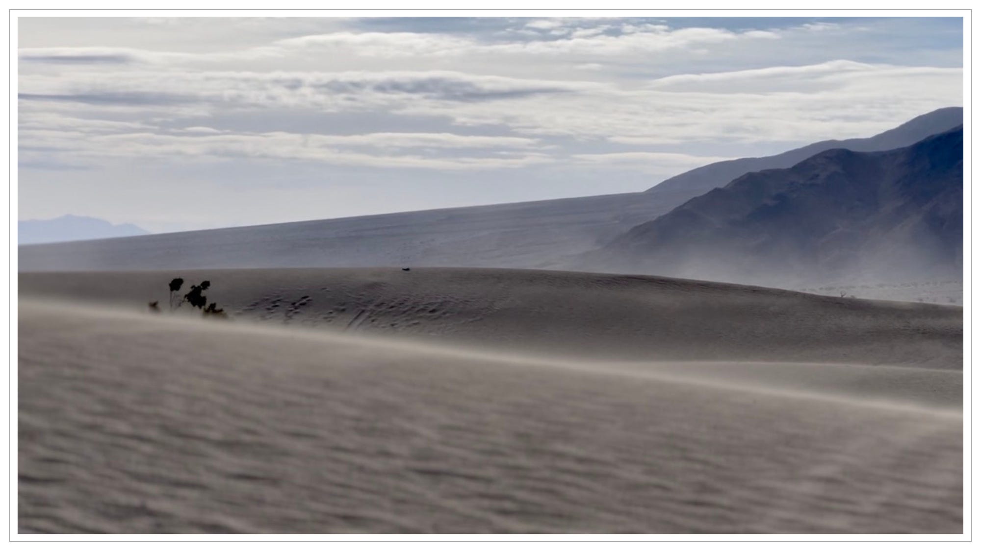 the sound of wind over desert sands