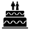 Icon of wedding cake
