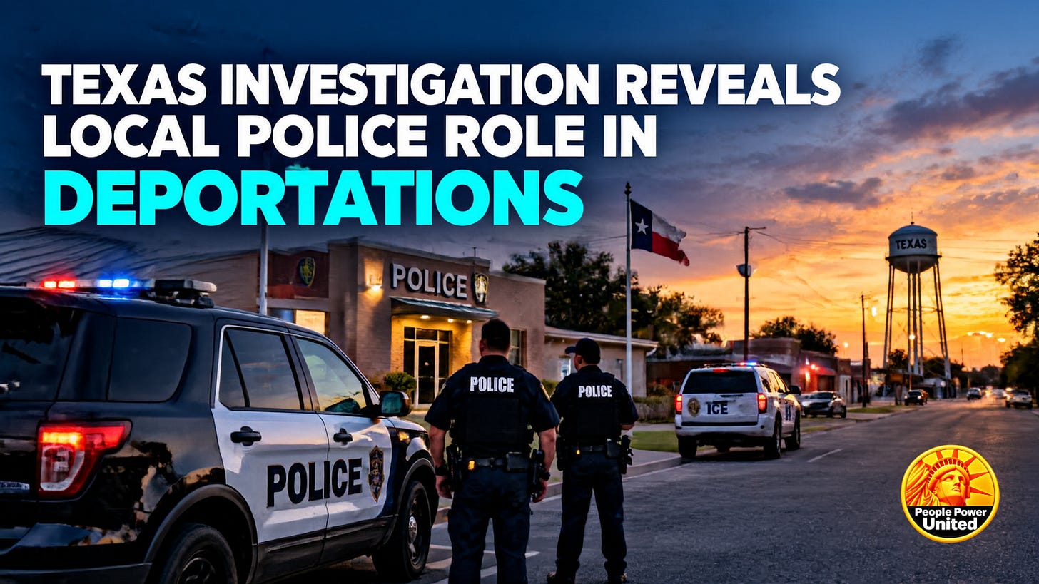 Texas investigation reveals local police role in deportations. Texas investigation reveals local police role in deportations.