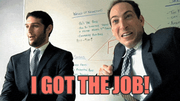 happy new job GIF by Kissing Sisters happy new job GIF by Kissing Sisters