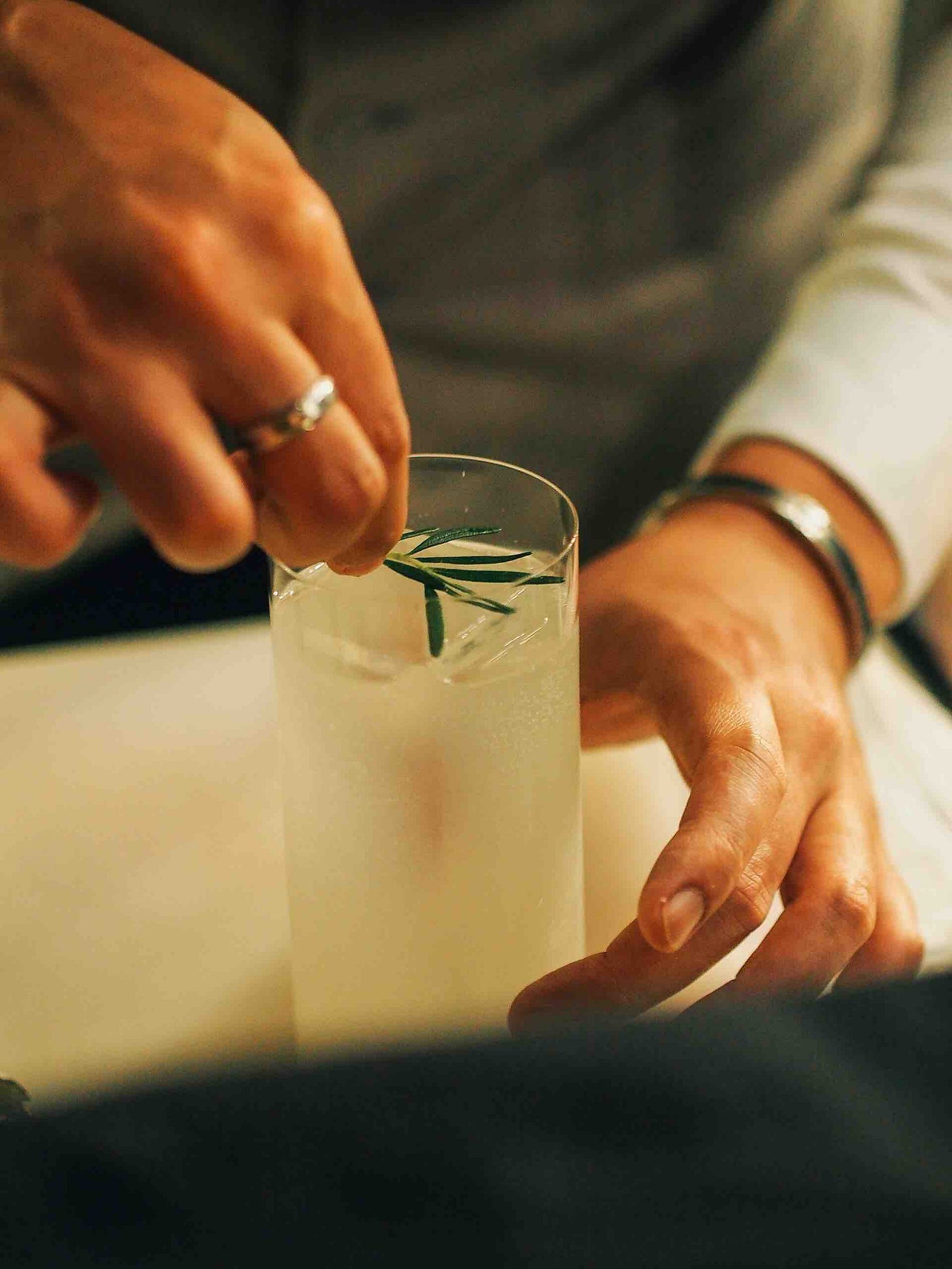 Sweat Pear & Rosemary highball