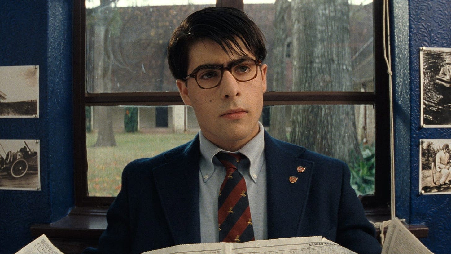 Rushmore | Still features Jason Schwartzman as Max Fischer in a classroom.