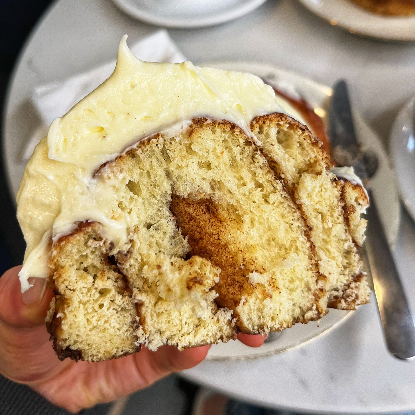 Cinnamon Roll at Pastry Section