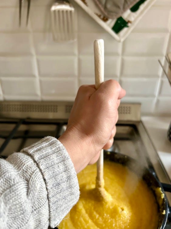Polenta con il ragù