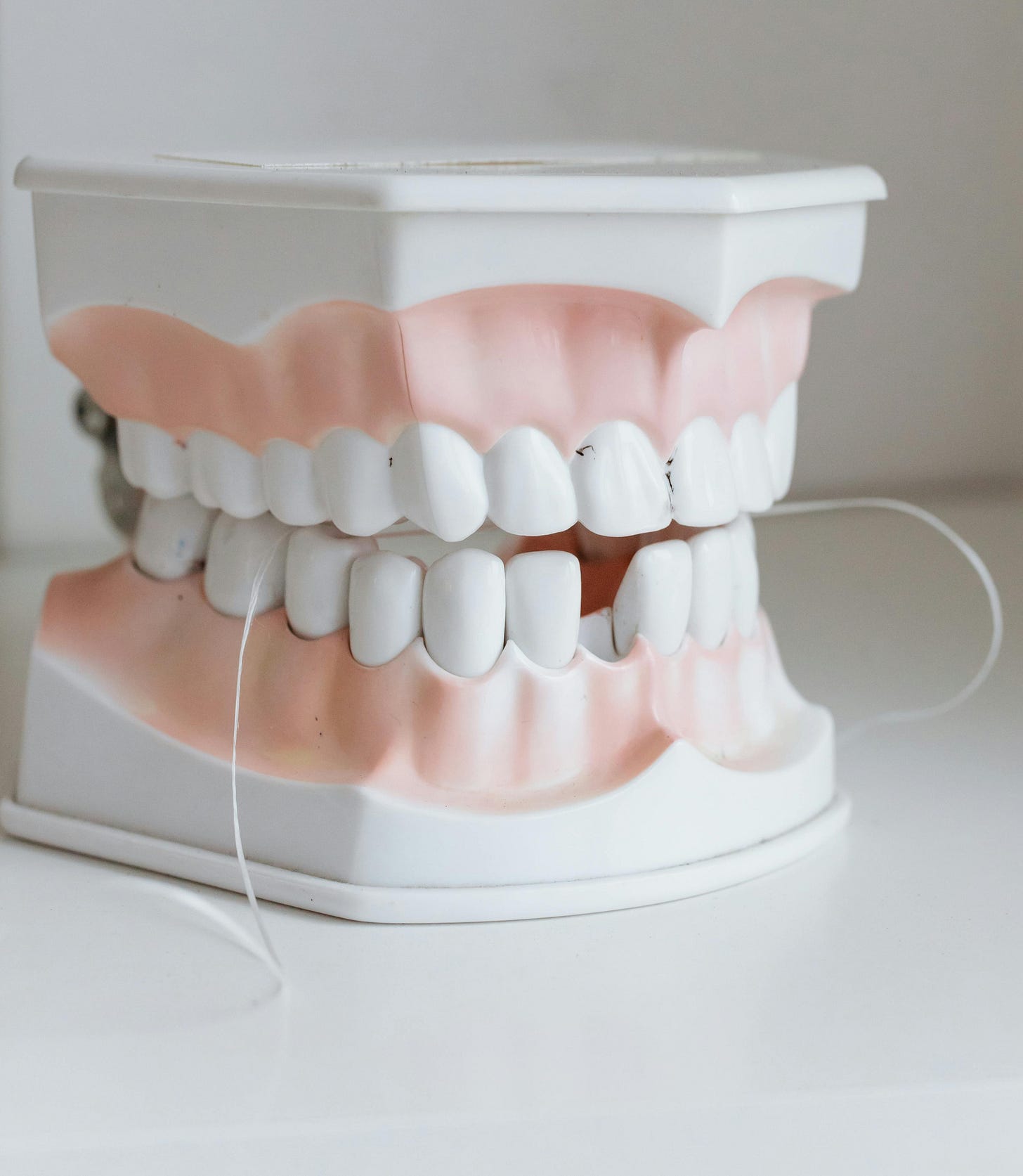 A model of some dentures