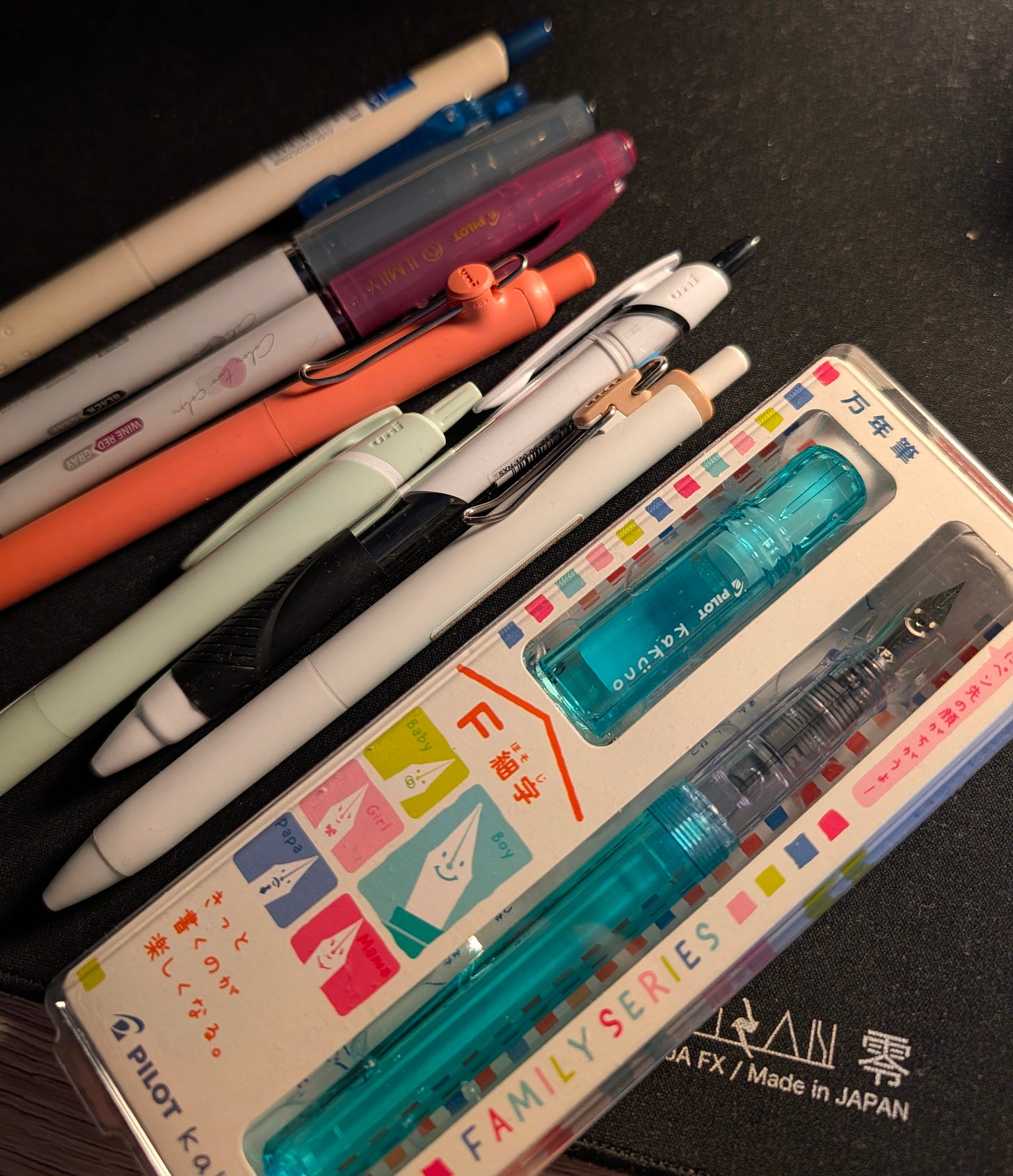 Pilot Kakuno and Uniball Zento pens from Toronto Stationery Show