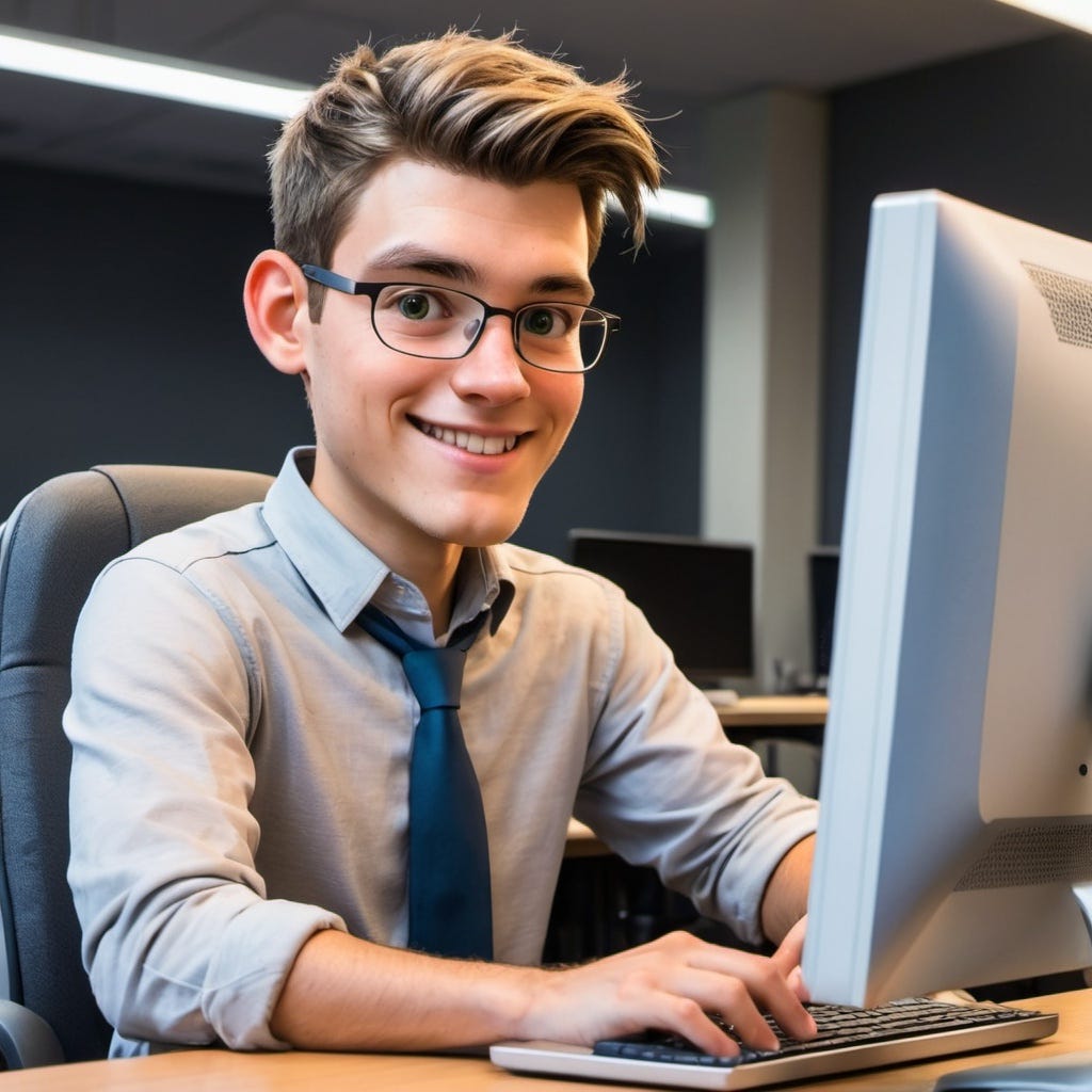 Man developing a character using Claude AI