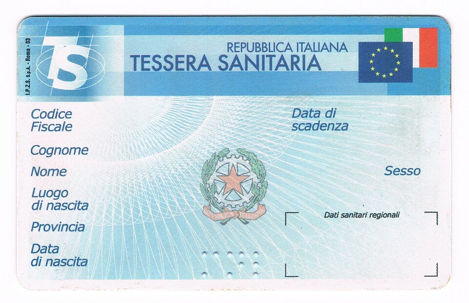 Tessera Sanitaria