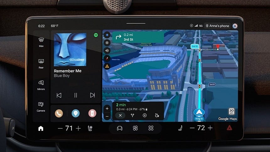 Google Maps Immersive Navigation in the Volvo EX60 Google Maps Immersive Navigation in the Volvo EX60